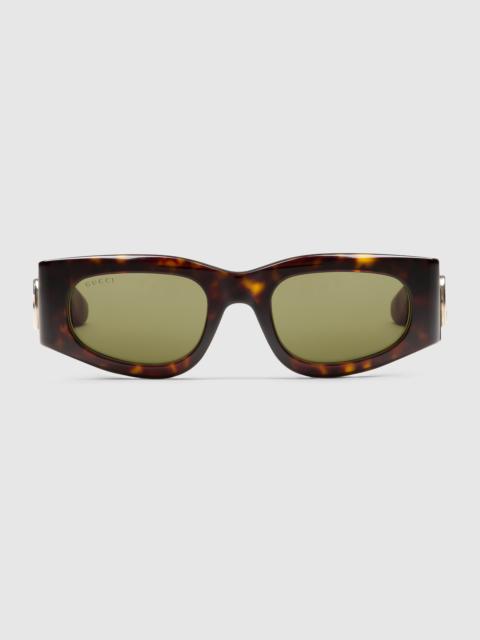 Rectangular frame sunglasses