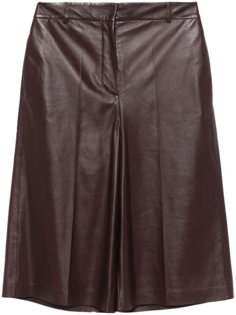 leather shorts