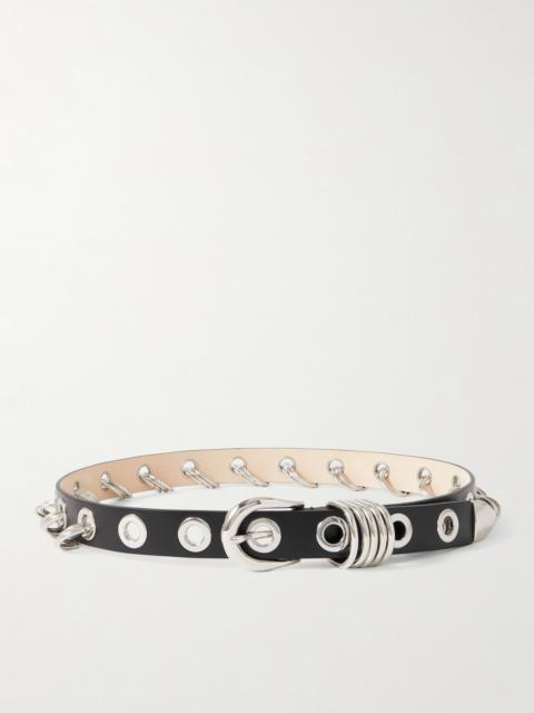 Revenge Embellished Leather Belt