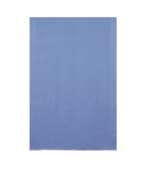 Gancini silk and wool stole