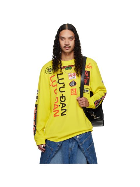 Yellow Oversized Long Sleeve T-shirt