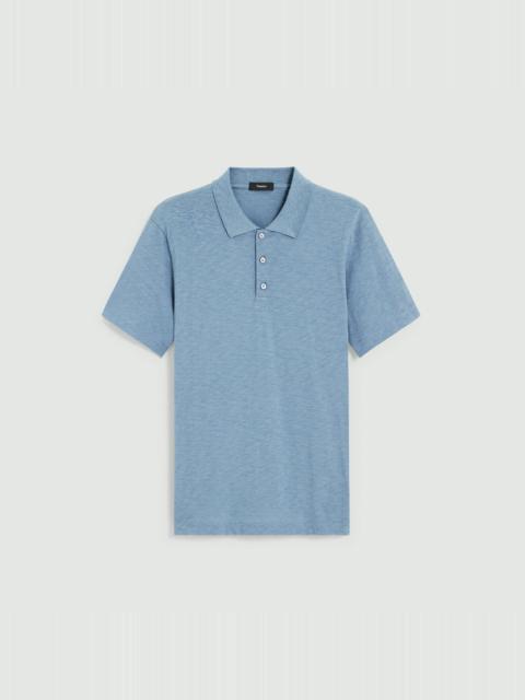 Bron Polo Shirt in Cosmos Slub Cotton