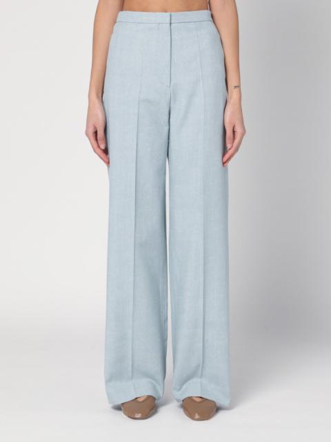 Gray fog pants in cotton blend