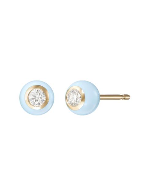 Small Pastel Blue Audrey Stud Earrings