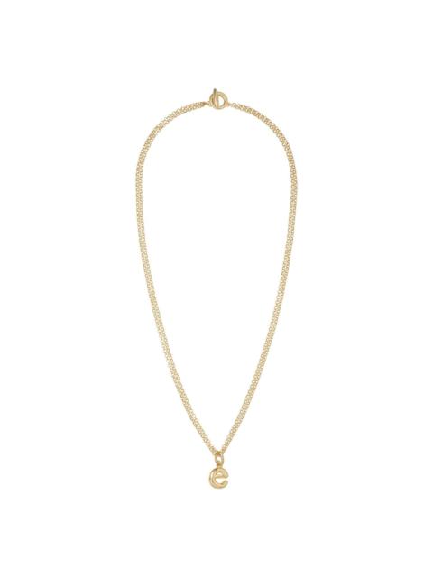 The Puffy Initial necklace