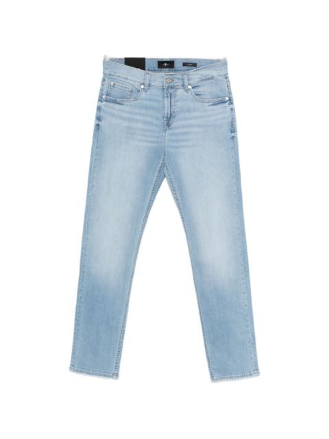 button-fastening jeans