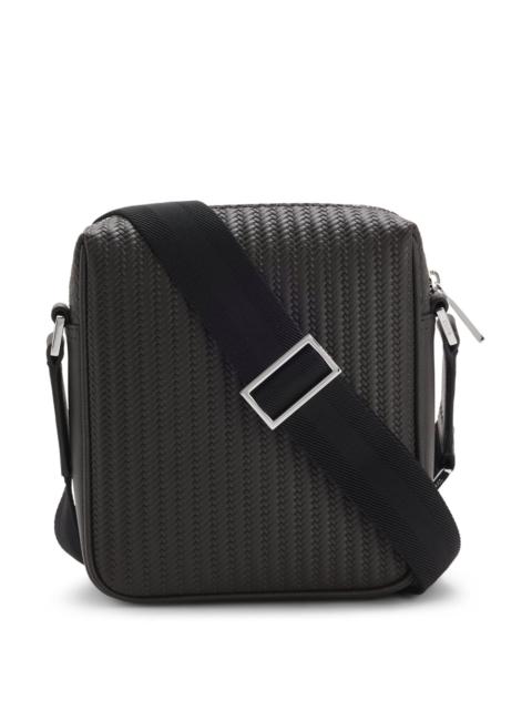 REPORTER BAG WITH EMBOSSED PATTERN