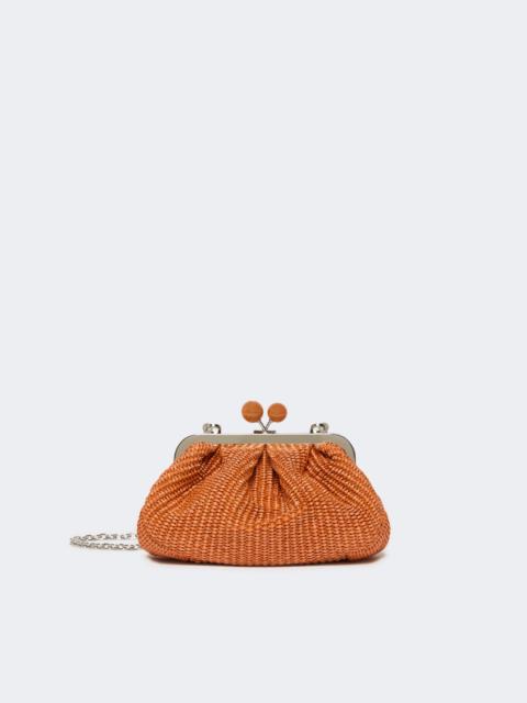 Small raffia-effect Pasticcino Bag - SALMON