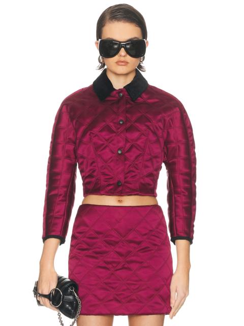 Cropped Quilted Jacket