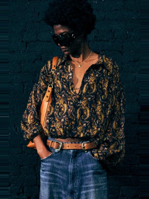 BUBBLE SHIRT WITH GATHERED YOKE