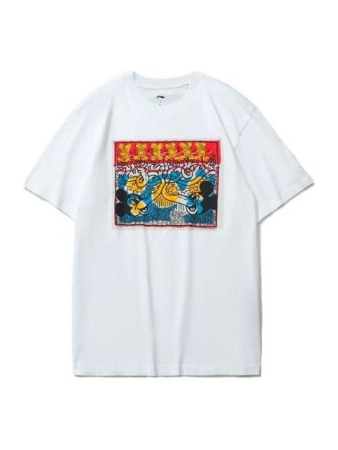 Li-Ning x Disney Mickey x Keith Haring Tee 'White' AHSR499-1