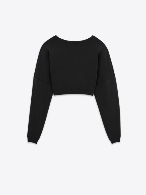 saint laurent cropped sweatshirt