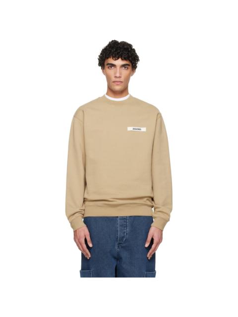 Beige La Croisère 'The Gros Grain' Sweatshirt
