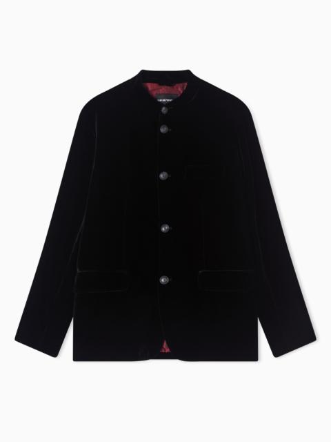 LUNAR NEW YEAR CHENILLE JACKET WITH GURU COLLAR
