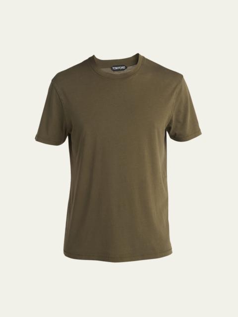 Men's Lyocell-Cotton Crewneck T-Shirt