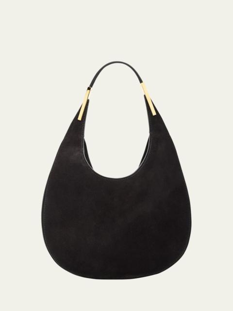 Florence Small Suede Hobo Bag