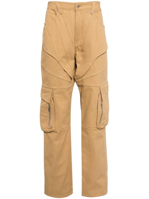 panelled cargo trousers
