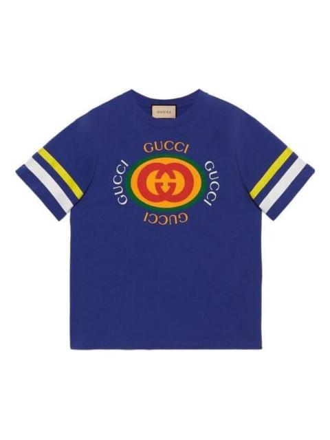 Gucci Cotton Jersey T-Shirt 'Blue' 616036-XJFFU-4120