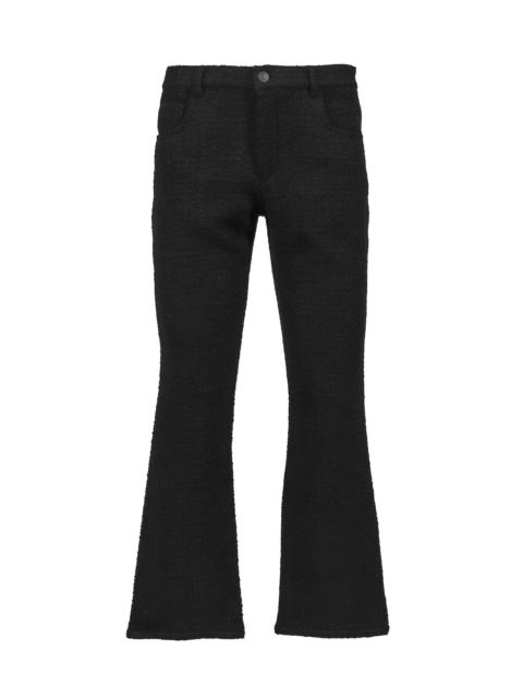 FIVE POCKET FLARE TROUSERS / BLK