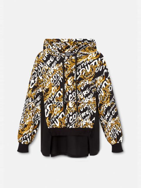 Logo Brush Couture Hoodie