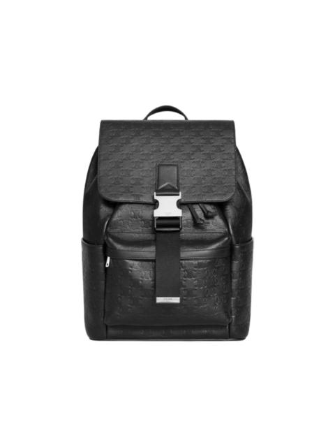 Celine Calfskin with Triomphe Embossed Backpack Black