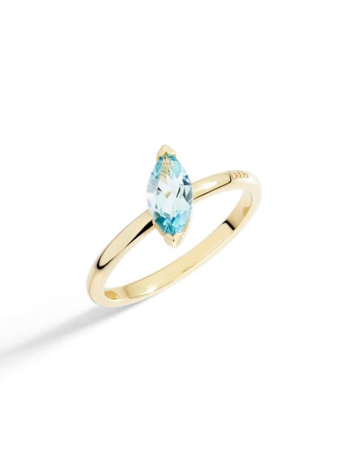 PRINCESS CUT SKY TOPAZ RING