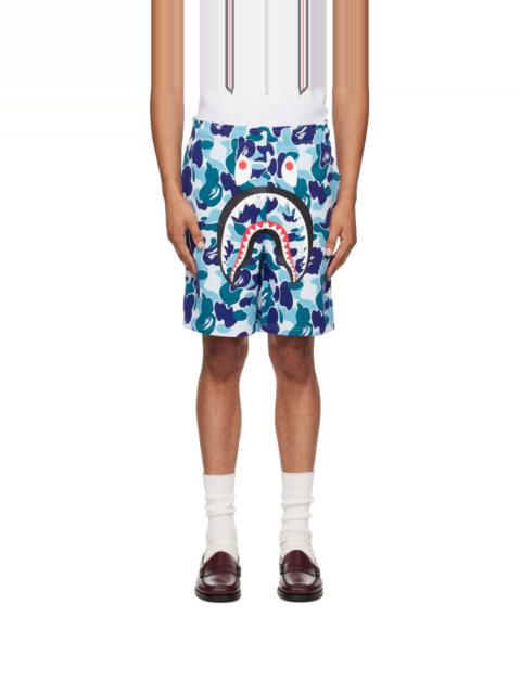 Blue ABC Camo Shark Shorts