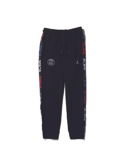 Air Jordan Paris Saint-Germain Logo Sweatpants 'Black' BQ8349-011