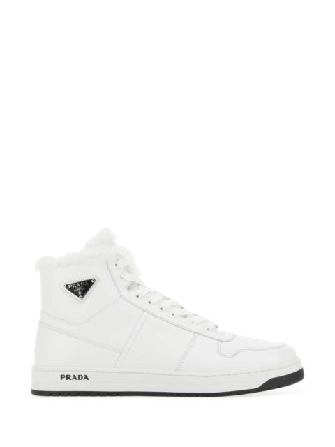 White Leather Sneakers F0009