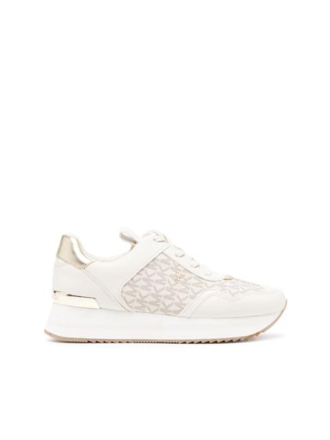 Raina logo-jacquard platform sneakers