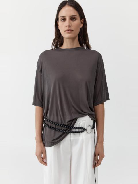 Fine Jersey Relaxed Tee - Soot
