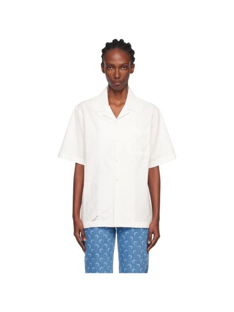 Off-White Regenerated Household Linen S/S Bowling Shirt