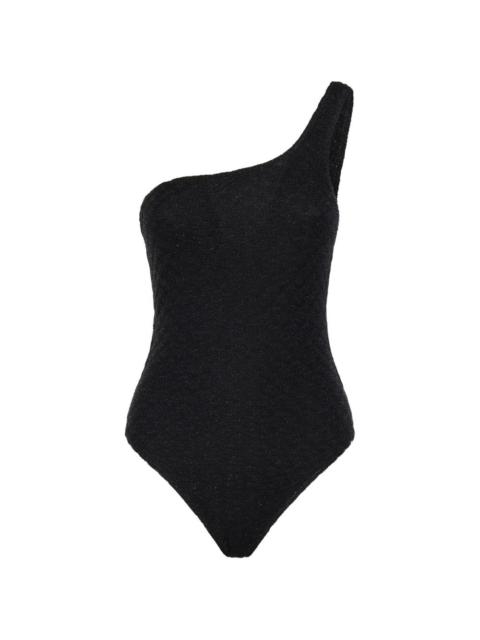 one-shoulder swimsuit