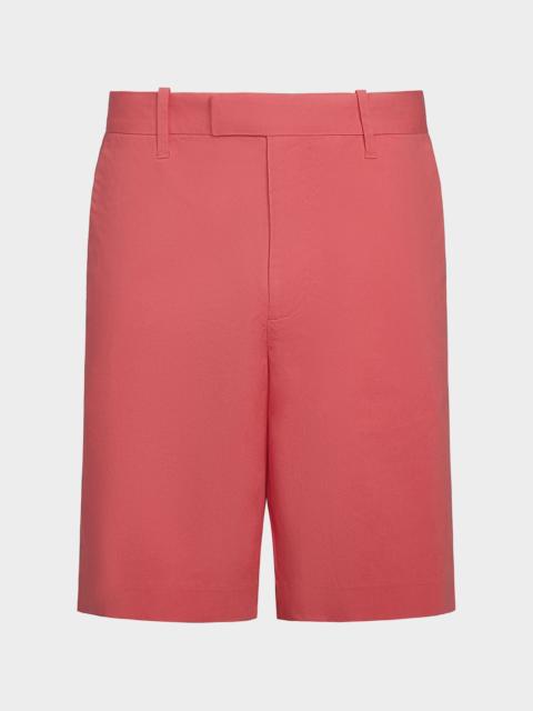 Men's Italian Cotton Extended-Tab Shorts