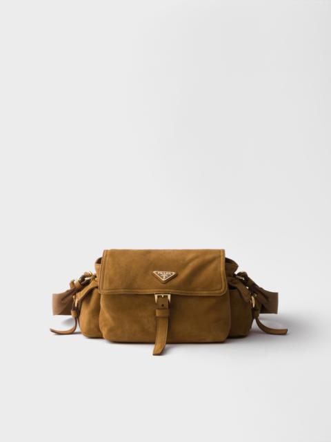 Prada Explore medium suede shoulder bag