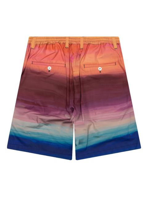 sunset-print shorts