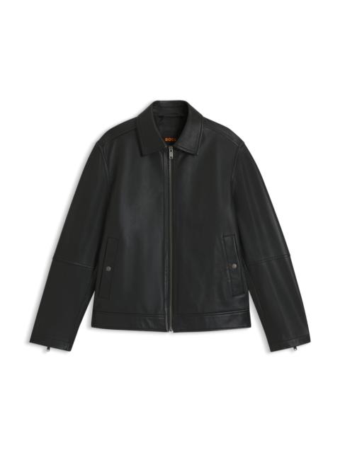 NAPPA-LEATHER JACKET IN A REGULAR FIT