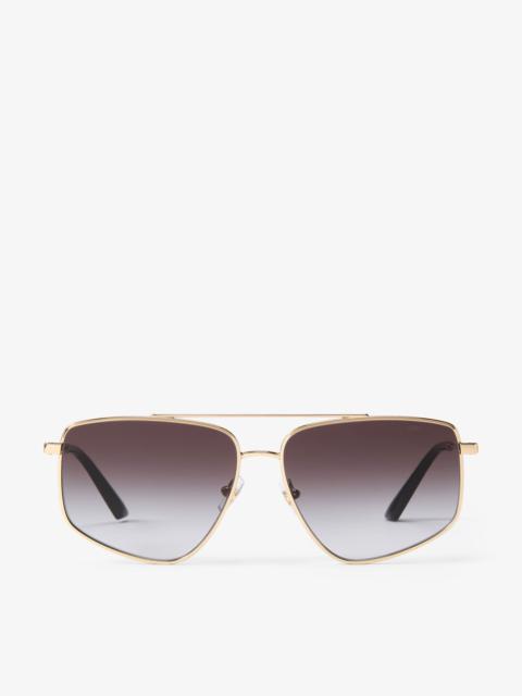 Alyssa
Pale Gold Aviator Sunglasses