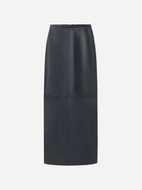 Full-Length Pencil Skirt in Leather