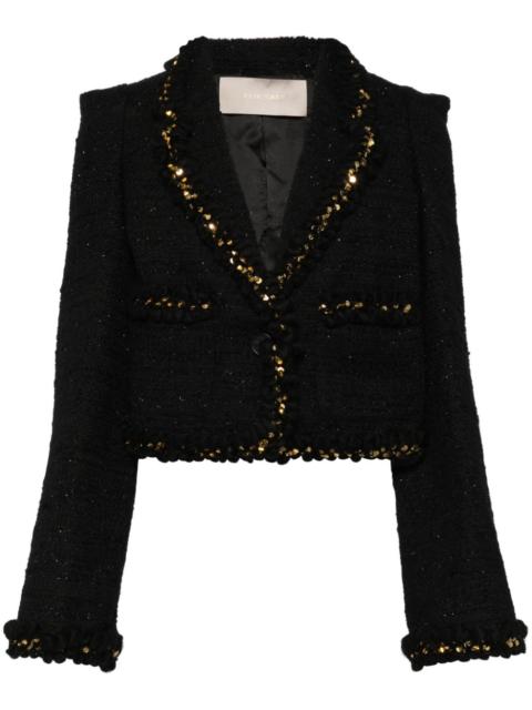 sequin tweed jacket