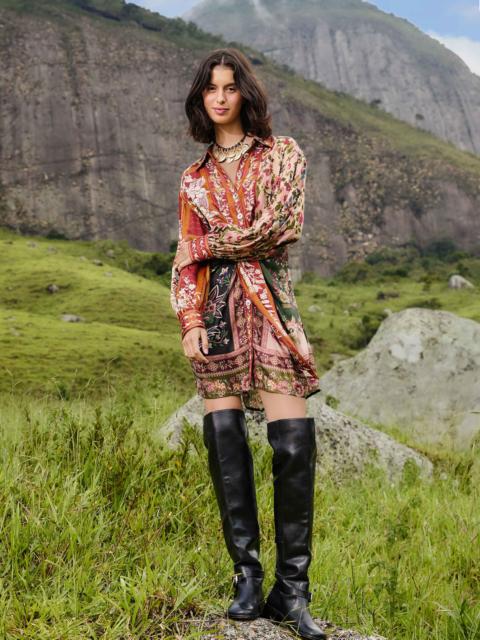 Mixed Winter Garden Lenzing™ Ecovero™ Viscose Mini Dress