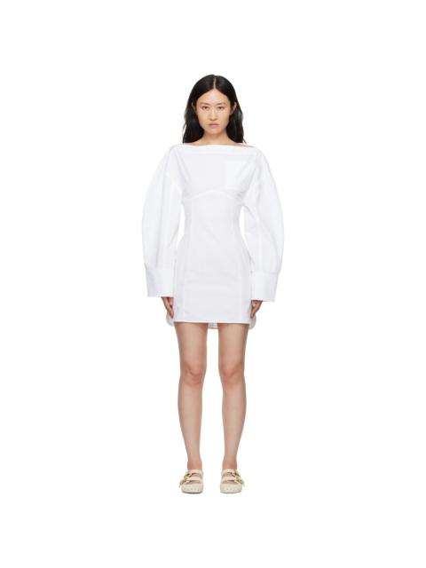 White La Casa 'La robe chemise Casaco' Minidress