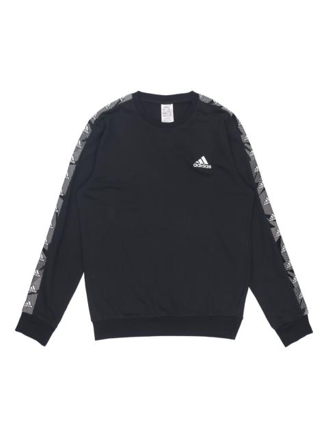 Black adidas M E Tpe Swt Round Collar Casual Suit GD5448