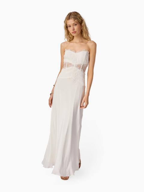 LUCIENNE STRAPLESS GOWN WHITE
