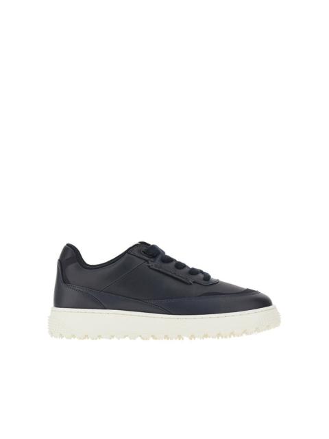 SNEAKERS IN PELLE CON LOGO LATERALE