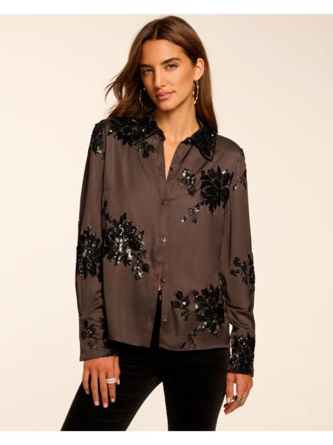 Sara Button Down Embellished Shirt