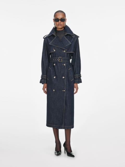 Indigo Denim Trench Coat