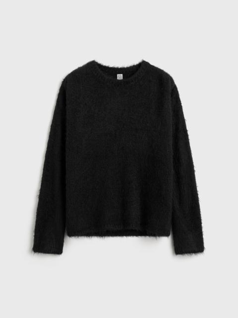 Boxy silk knit black