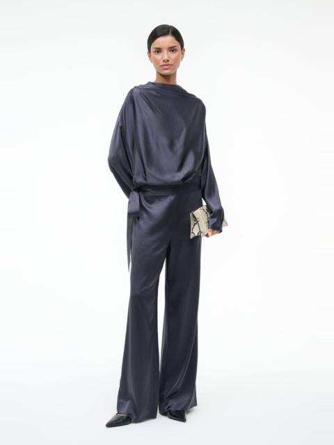 STAUD STROLL SILK PANT NOCTURNE