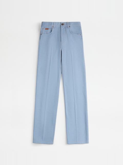 5 POCKET PANTS IN DENIM - LIGHT BLUE